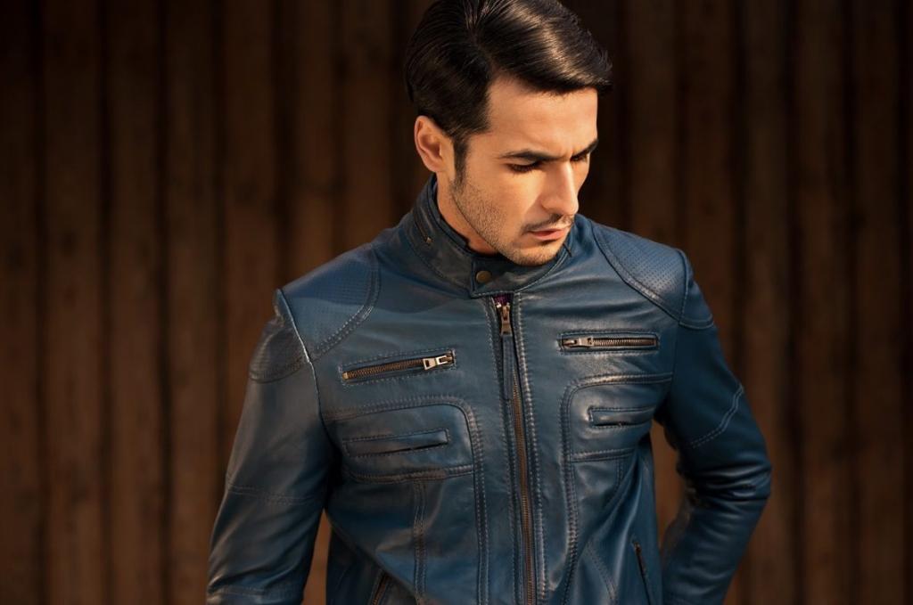 How To Wear The Blue Leather Jacket- Boost Your Style With Blue