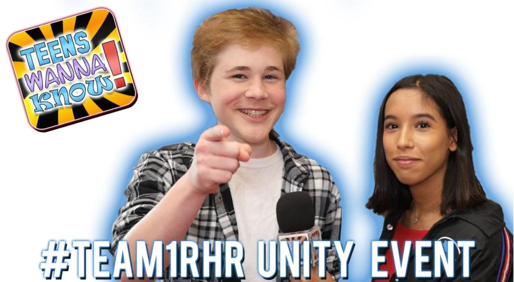 Team1rhr Unity Event w Casey Simpson, Bryana Salaz, Patrick Minor, Francesca Capaldi, Anna Seavey