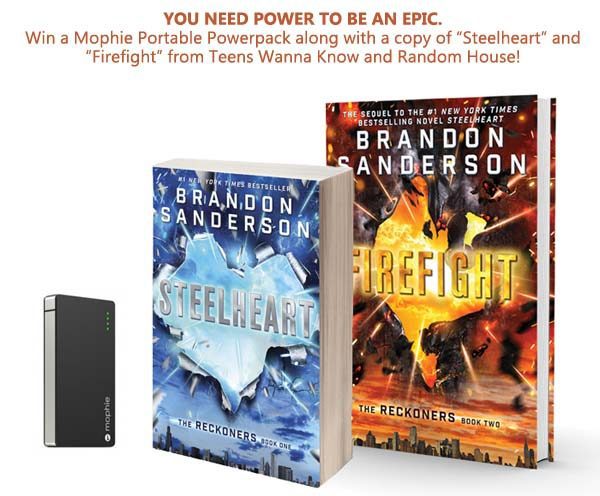 Brandon Sanderson’s Firefight Prize Pack Giveaway Incl. Mophie Portable Charger!